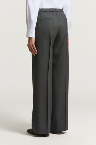 Wool gabardine trousers