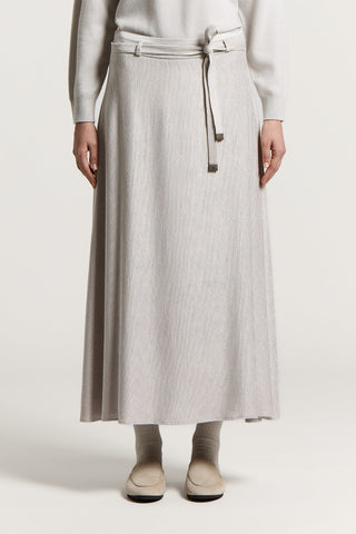 Velvet midi skirt