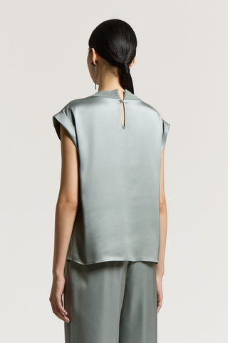 Viscose satin top