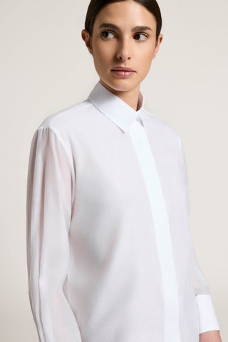 Cotton and silk organza shirt