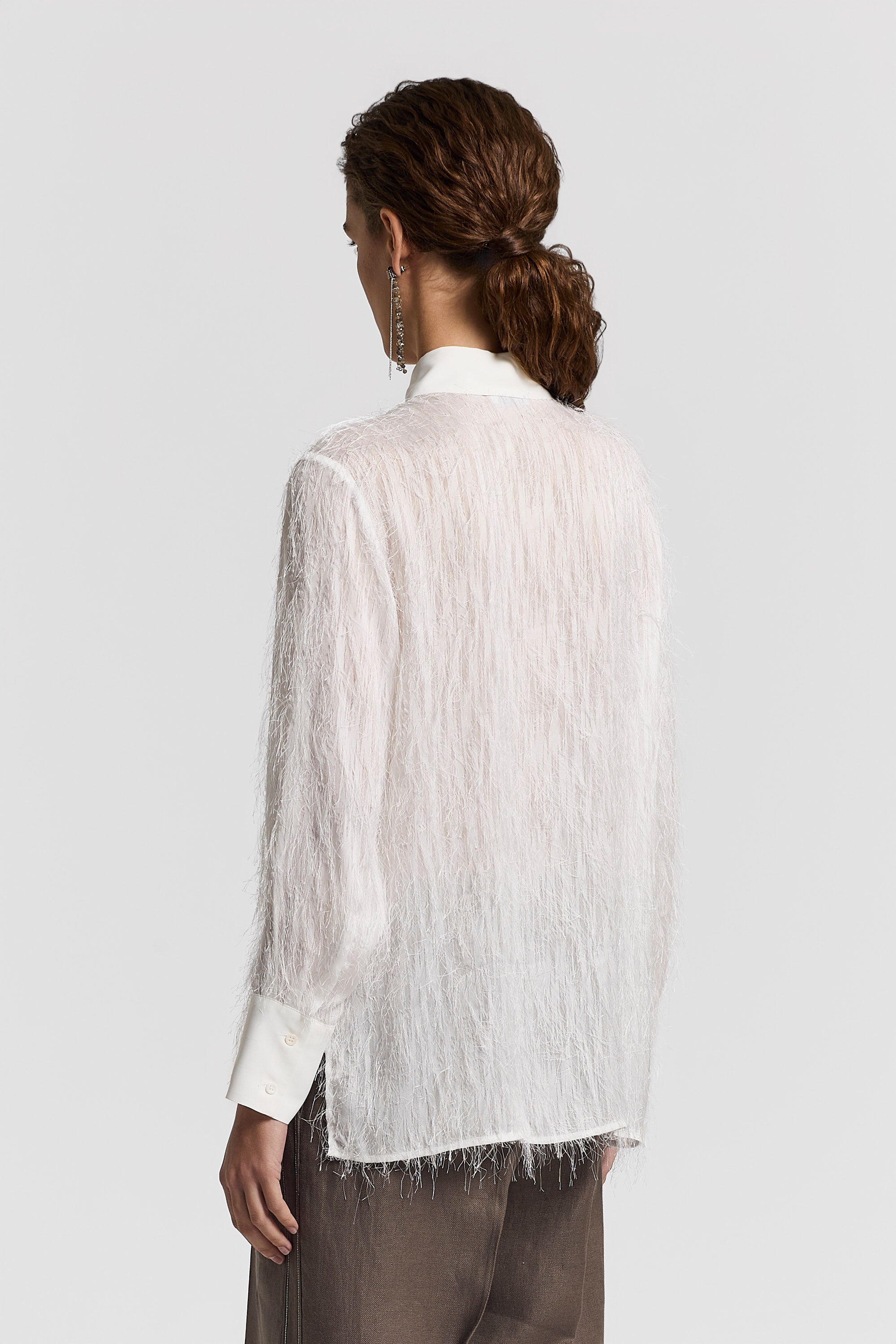 Fil coupé jacquard shirt | Peserico US