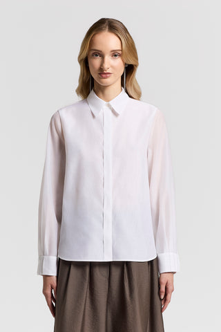 Silk and cotton organza shirt