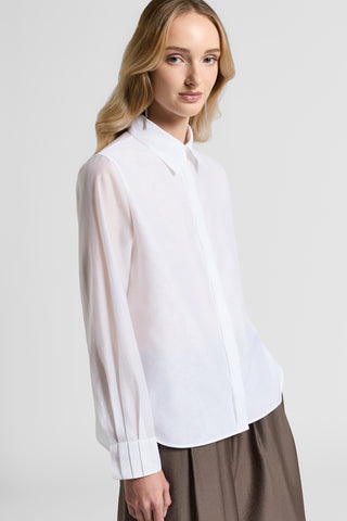 Silk and cotton organza shirt