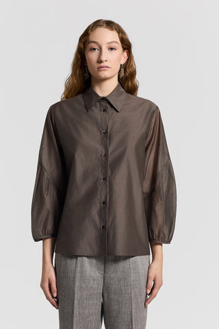 Silk and cotton organza shirt