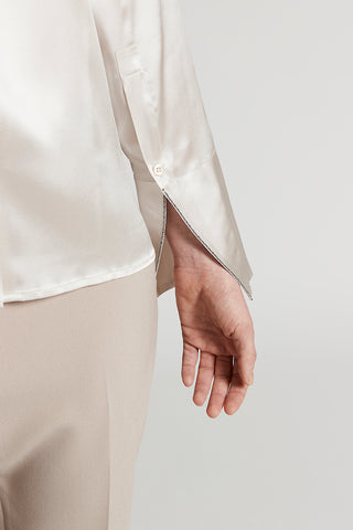 Silk satin shirt