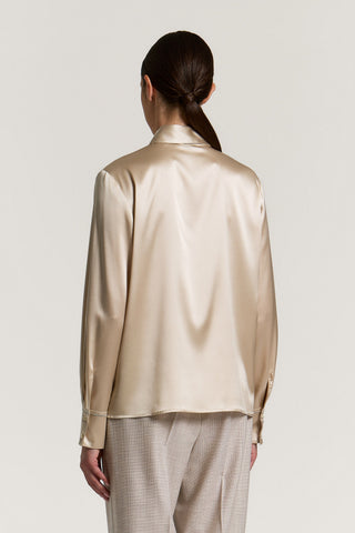 Silk satin shirt