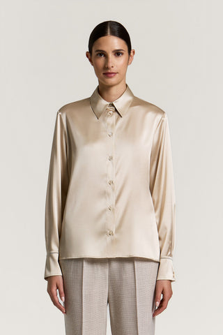 Silk satin shirt