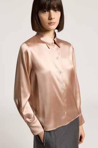 Silk satin shirt