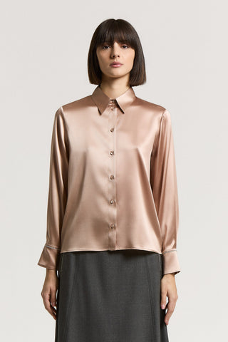Silk satin shirt