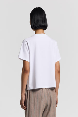 Stretch cotton jersey T-shirt