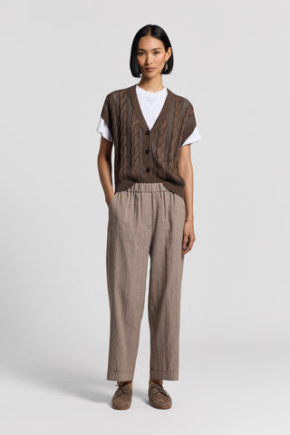 Stretch cotton jersey T-shirt