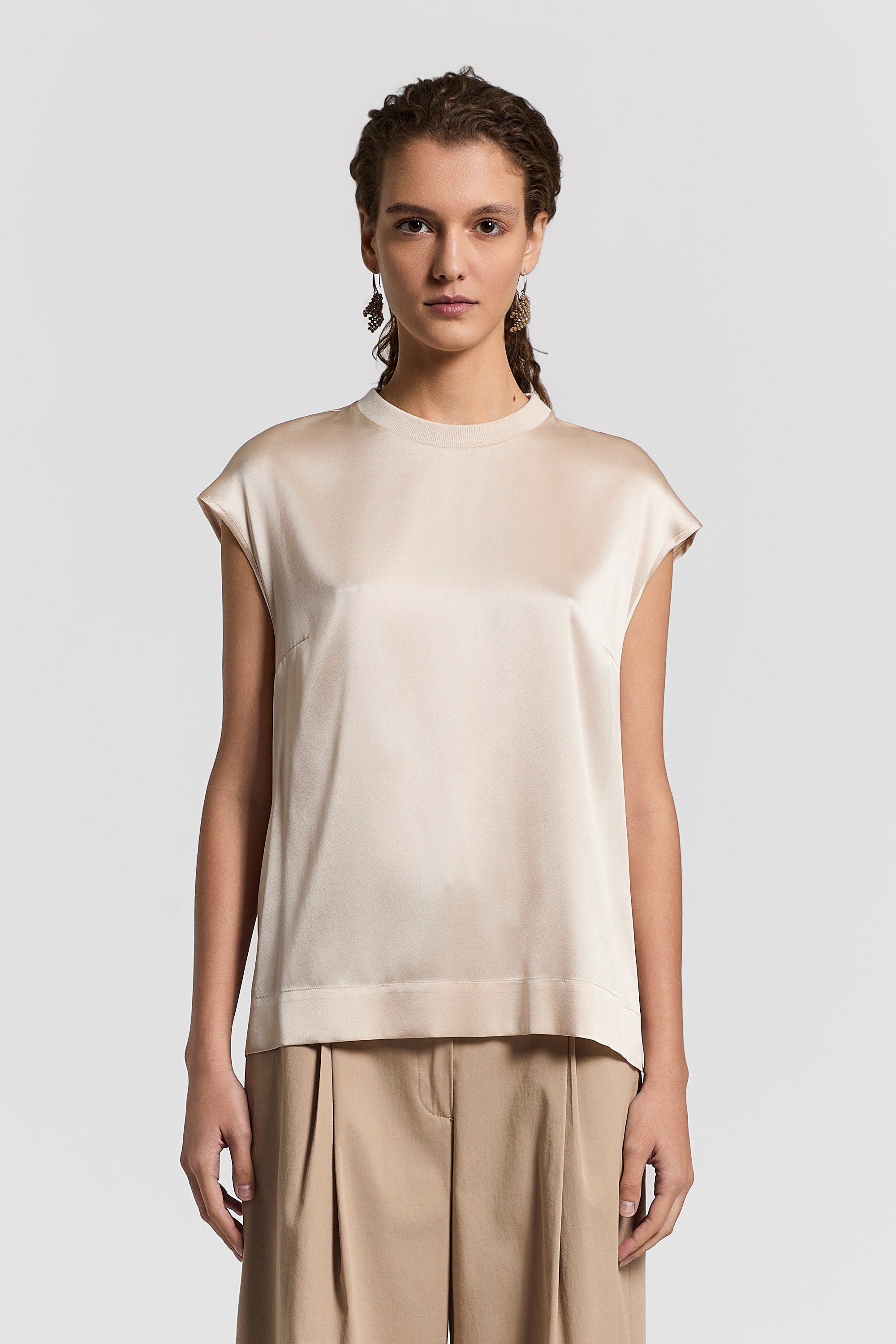 PESERICO トップス Viscose-blend satin top | Peserico US
