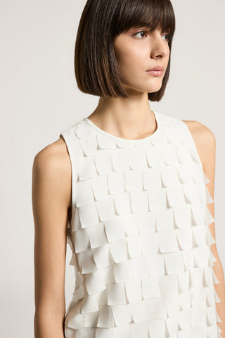 Fringed chiffon top
