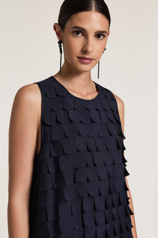 Fringed chiffon top