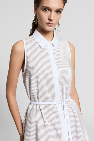 Silk cotton organza shirt top