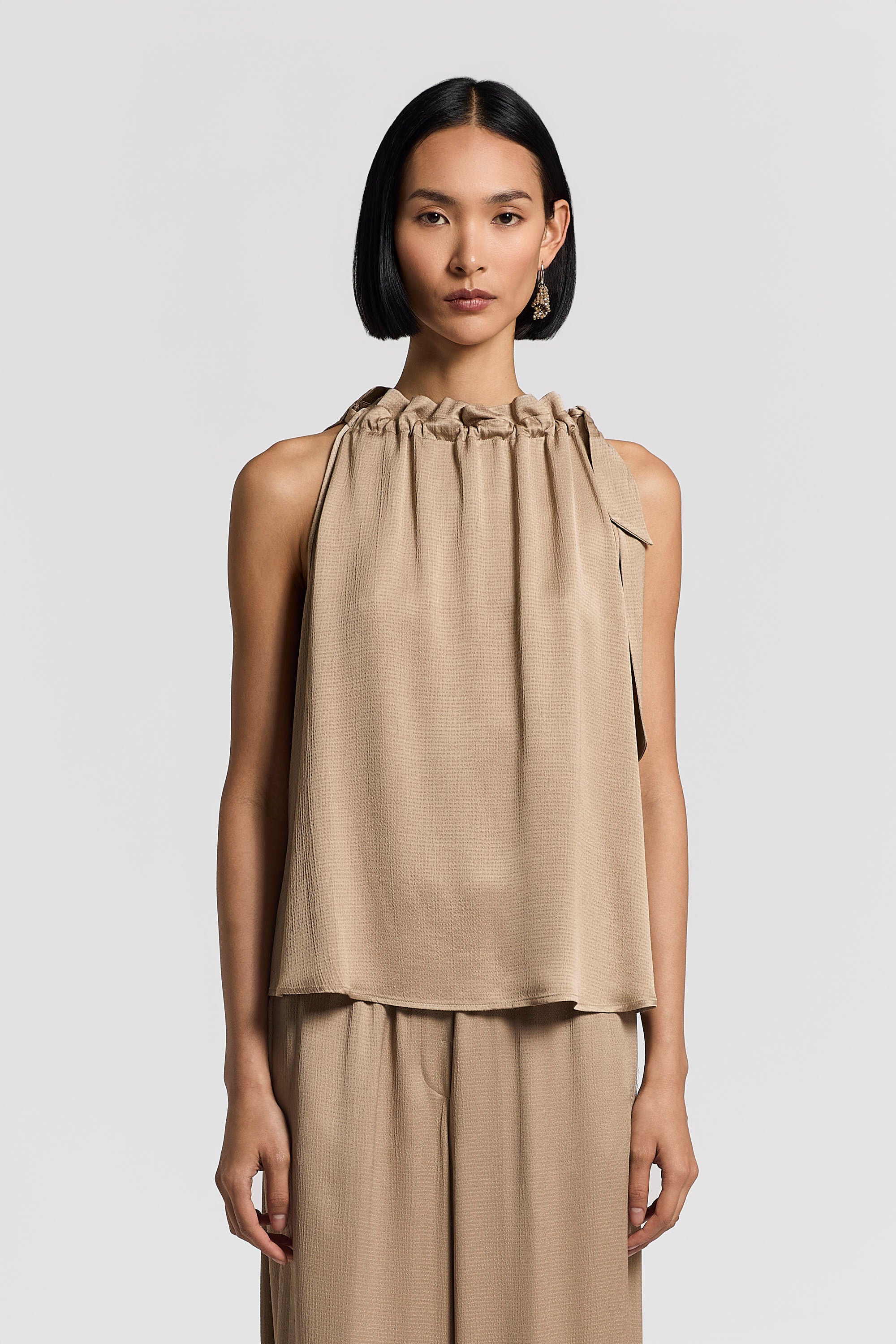 PESERICO トップス Viscose-blend satin top | Peserico US