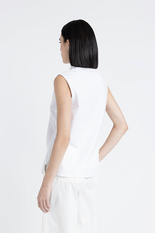 Sleeveless Poplin Shirt