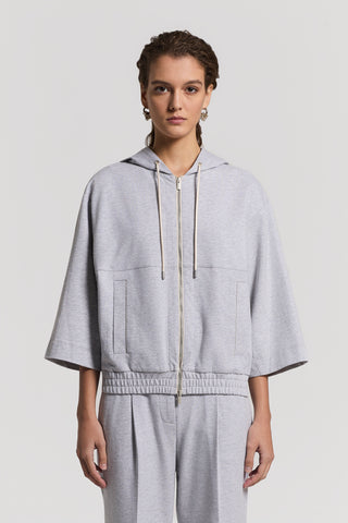 Stretch cotton sweatshirt