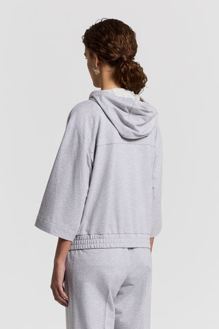 Stretch cotton sweatshirt