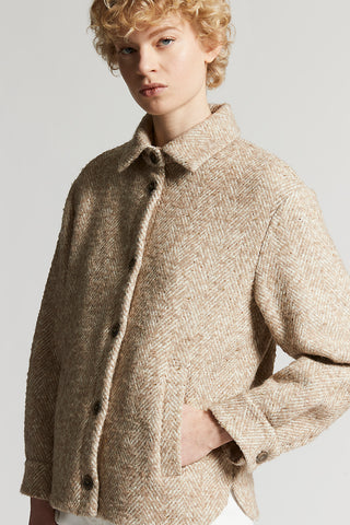 Alpaca wool bouclé jacket