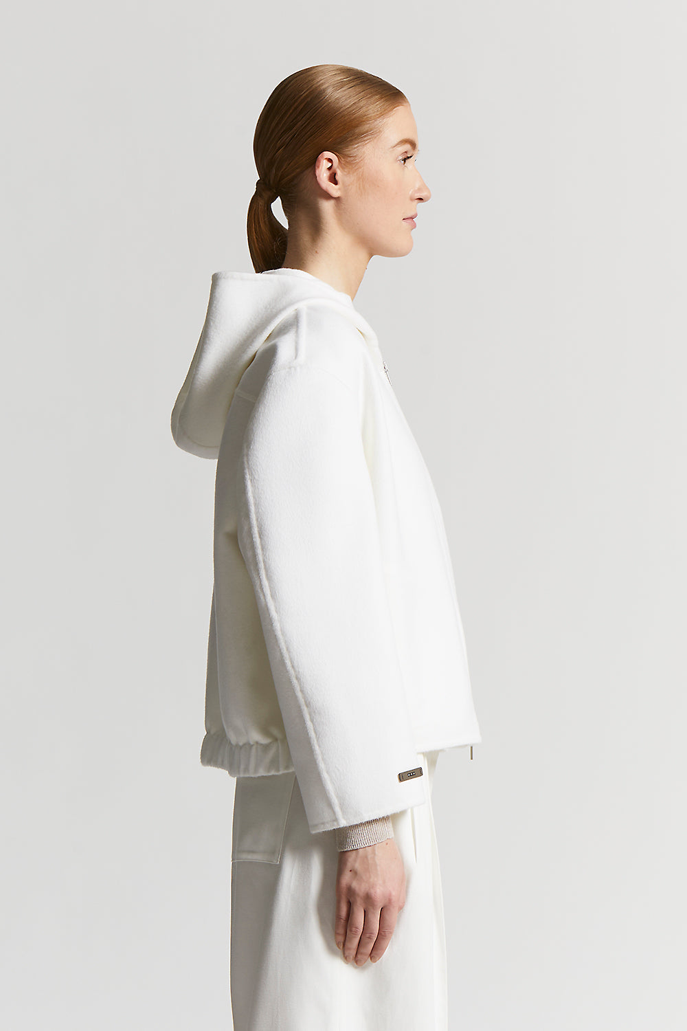 Double angora wool cloth jacket | Peserico US