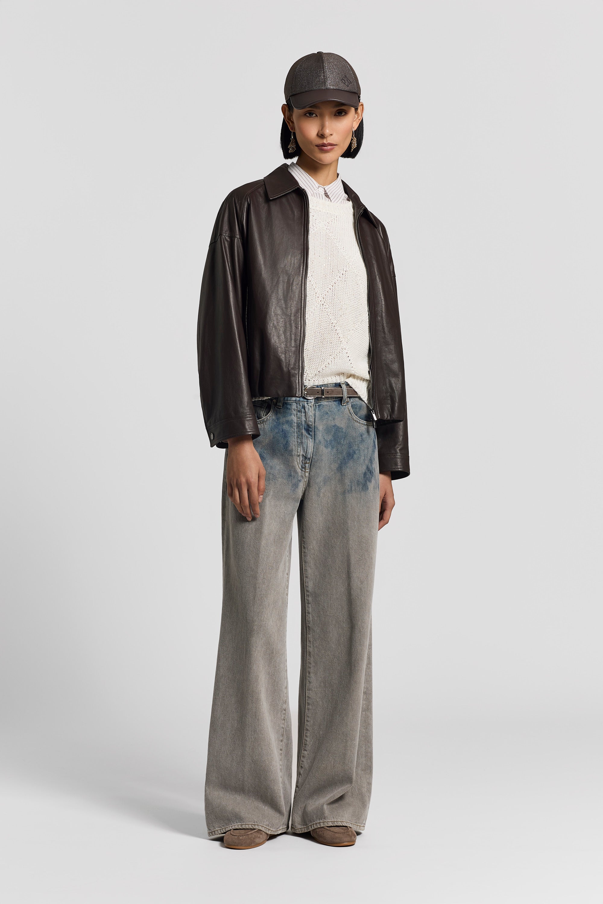 Tie-dye palazzo jeans | Peserico US