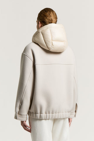Cashmere and wool-blend jacket
