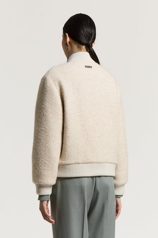 Wool and baby alpaca jacket with sequins