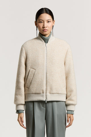Wool and baby alpaca jacket with sequins