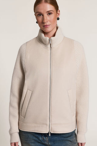 Wool-blend cloth jacket