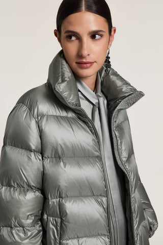 Mock neck down jacket