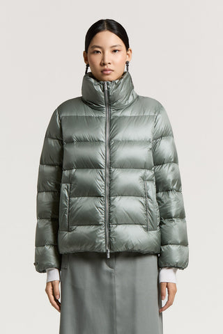 Mock neck down jacket