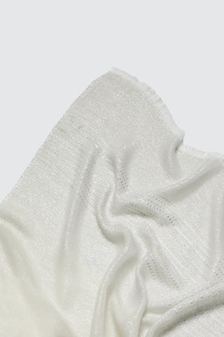 Modal, linen and lurex stole