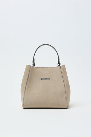 Genuine suede handbag