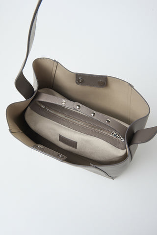 Large natural leather bag