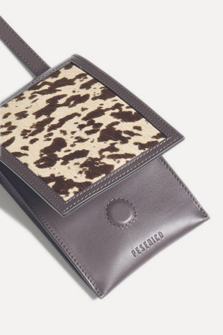 Genuine leather phone holder
