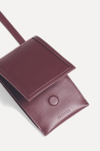 Genuine leather phone holder