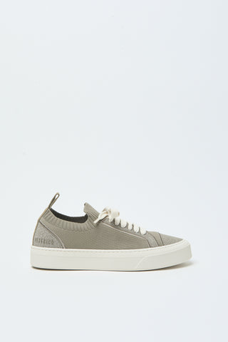 Knit sneakers with lurex