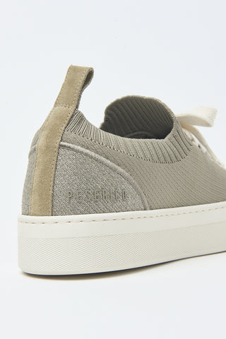 Knit sneakers with lurex