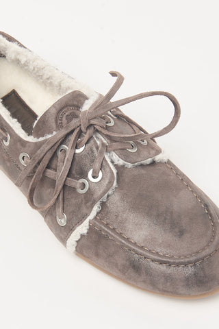 Suede loafers