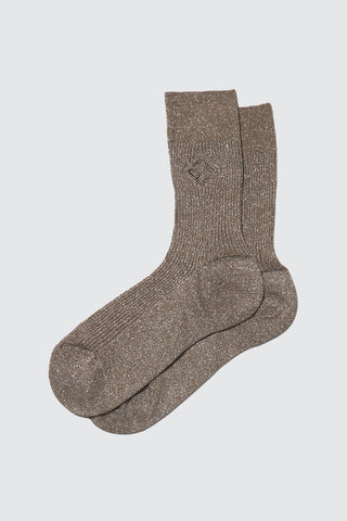 Cotton and lurex socks