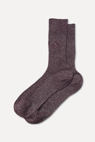 Lurex cotton socks