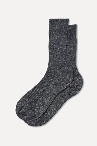 Lurex cotton socks