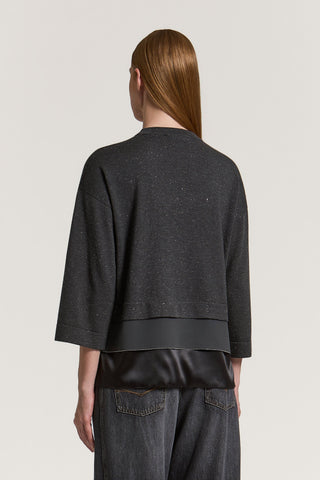 Wool-blend knitted sweater