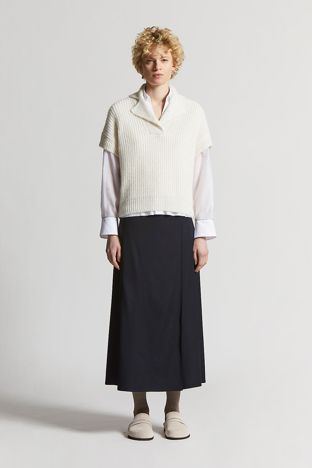 Cashmere, silk, alpaca and wool-blend vest | Peserico US