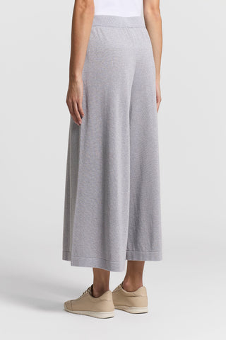 Lurex and pure cotton vanisé trousers