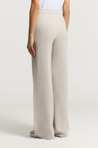 Wool, cashmere and lamé trousers