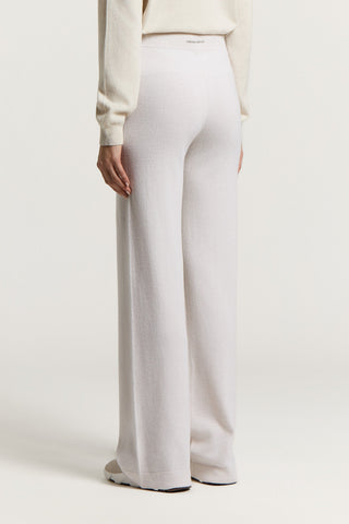 Wool, silk and cashmere trousers