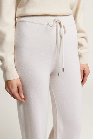 Wool, silk and cashmere trousers