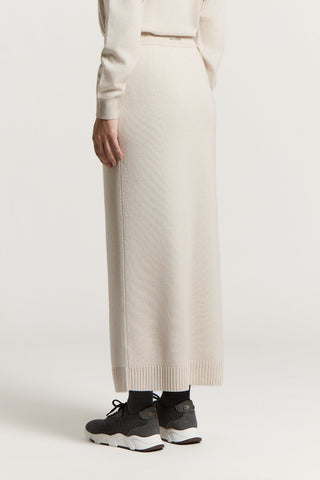 Cashmere, silk and wool skirt